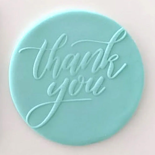 Cookie Debosser Stamp Thank You