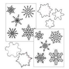 Cookie Texture Sets Christmas Snowflake