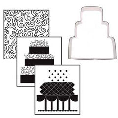 Cookie Texture Sets Traditional Wedding Cake