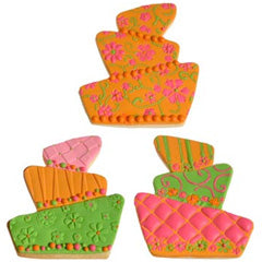 Cookie Texture Sets Whimsy Wedding Cake