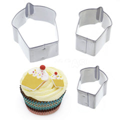 Cupcake Mini Stainless Steel Cutters 3pcs