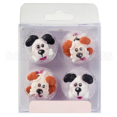 Cute Dogs Edible Cupcake Toppers 12pcs