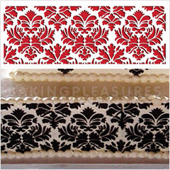 Damask Side Cake Stencil