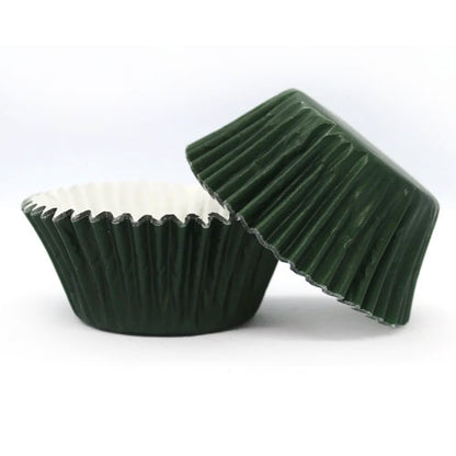 Dark Green Matte Foil Mini Baking Cups (#360) 240pcs