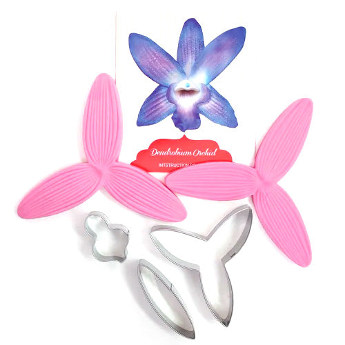 Dendrobium Orchid Flower Cutter Veiner Set