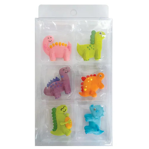 Edible Cupcake Toppers Decorations Dinosaurs 6pcs
