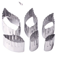 Double Sided Rose Leaf Cutters 6pcs