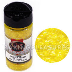 Edible Glitter Flakes Yellow 7g