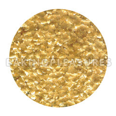 Edible Glitter Flakes Metallic Orange Gold 7g