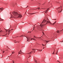 Rainbow Dust Edible Pink Hearts Glitter
