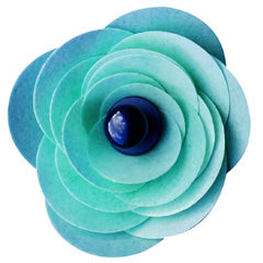 Edible Wafer Green Ranunculus Flower Kit (Bluish in colour)