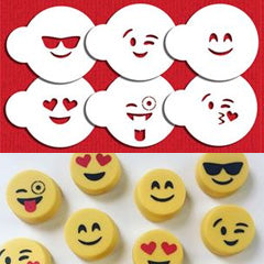 Emoji Cookie Stencil Set