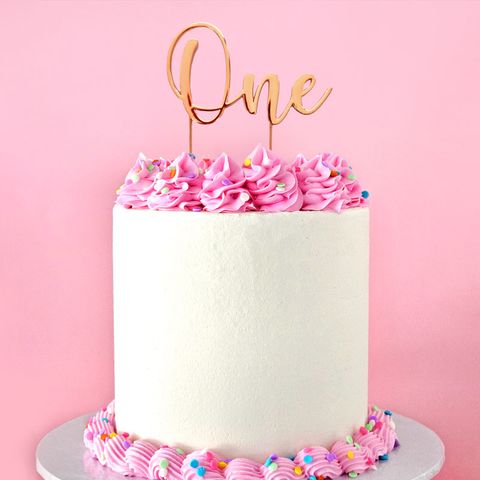 CAKE CRAFT | METAL TOPPER | NUMBER ONE | ROSE GOLD