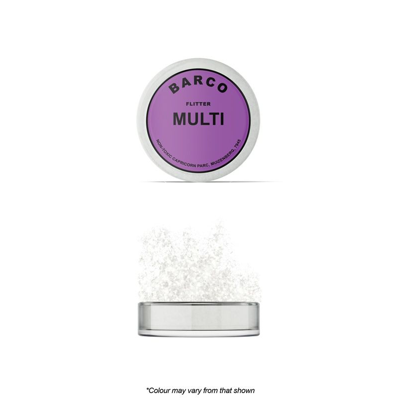 Barco Flitter Glitter Multi Colour (White) 10ml