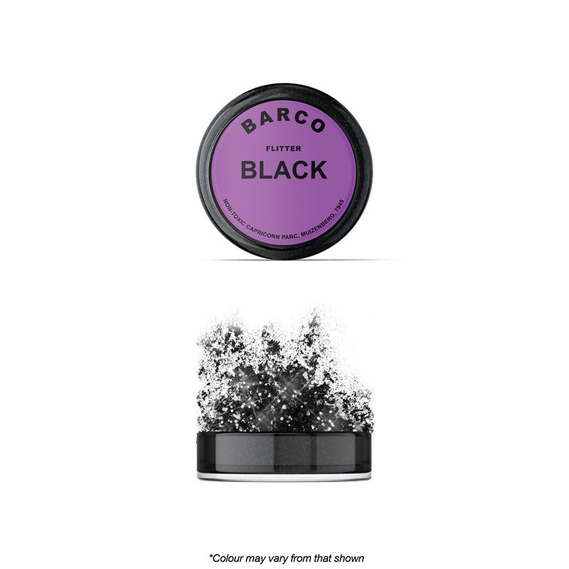 Barco Flitter Glitter Black 10ml