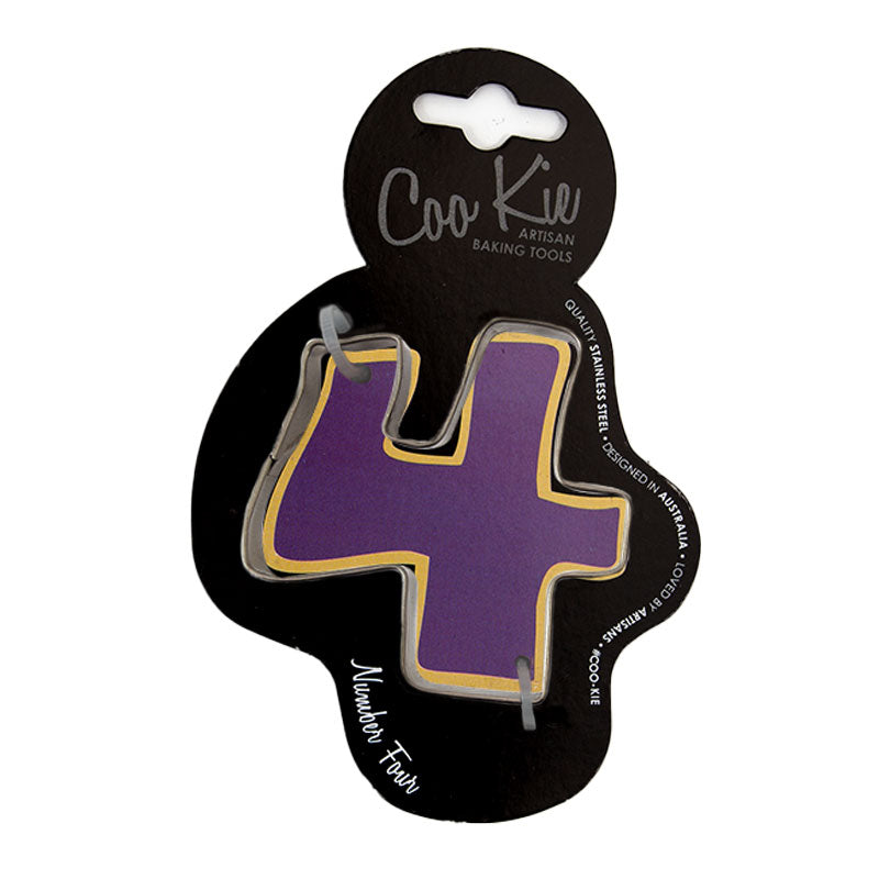 Coo Kie NUMBER 4 Cookie Cutter