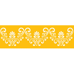 Fleur De Lis Side Cake Stencil #4