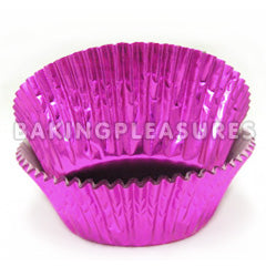 Foil Hot Pink Baking Cups 50pcs