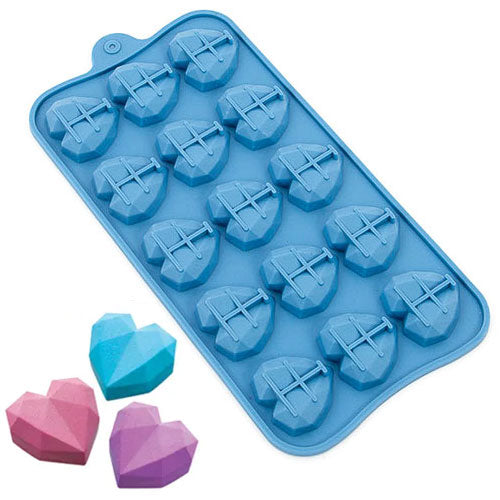 Geo Heart Silicone Chocolate Mould