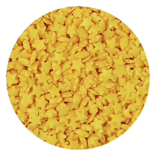 Glimmer Gold Mini Stars Edible Sprinkles 80g