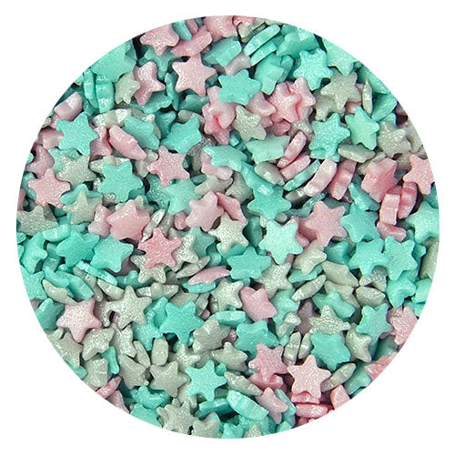 Glimmer Unicorn Mini Stars Edible Sprinkles 80g