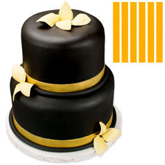 Gold Edible Shimmer Ribbons 6 strips