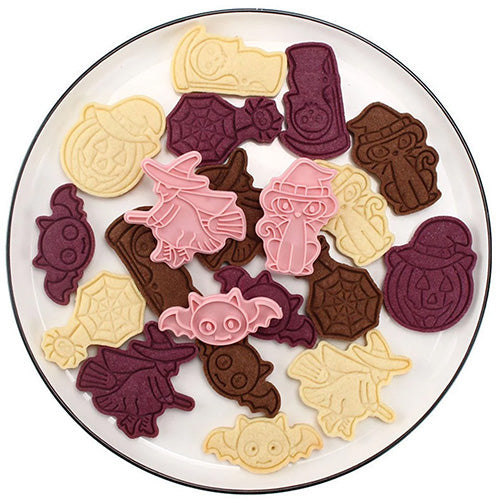 Halloween Cookie Cutter Embosser 6pcs