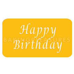 Happy Birthday Stencil