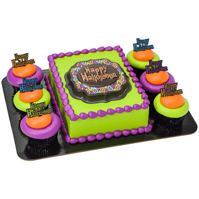 Happy Halloween Cupcake Picks 12pcs