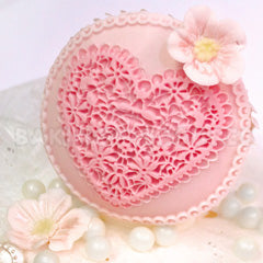 Katy Sue Heart Lace Cupcake Mould