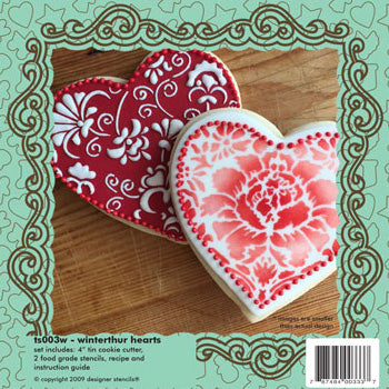 Hearts Cookie Cutter & Stencil Set
