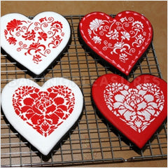 Hearts Cookie Cutter & Stencil Set