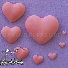 Alphabet Moulds Hearts Silicone Mould