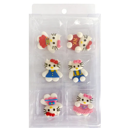 Edible Cupcake Toppers Decorations Hello Kitty 6pcs
