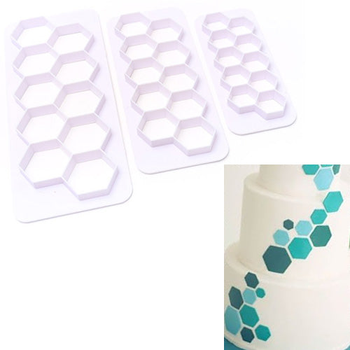 Hexagon Multi Cutters 3pcs