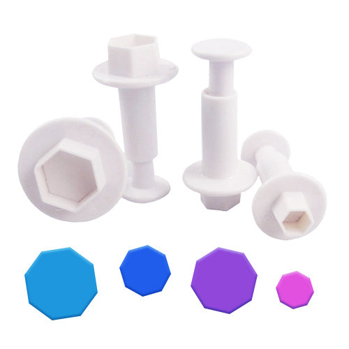 Hexagon Plunger Cutters 4pcs