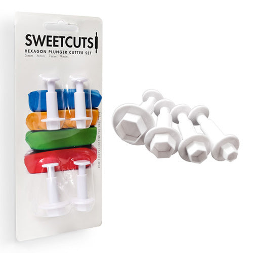 Hexagon Plunger Cutters 4pcs