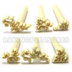 Holly Mini Embossing Sticks Flower Embroidery 6pcs