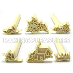 Holly Mini Embossing Sticks Winter Countryside 6pcs