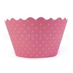 Honeysuckle Pink Cupcake Wrappers 12pcs