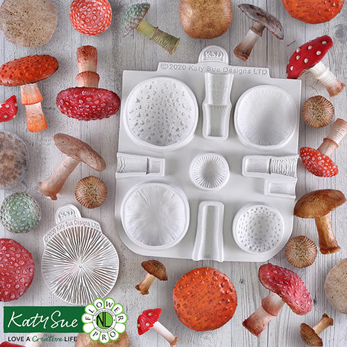 Katy Sue Flower Pro Toadstools and Mushrooms Mould and Veiner