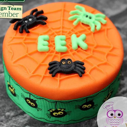 Katy Sue Halloween Spiders & Web Design Mat
