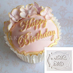 Katy Sue Happy Birthday Mini Plaque Silicone Mould