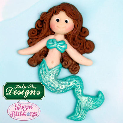 Katy Sue Sugar Buttons Little Mermaid Silicone Mould