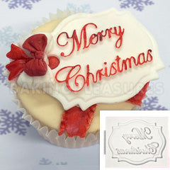 Katy Sue Merry Christmas Mini Plaque Silicone Mould