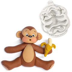 Katy Sue Sugar Buttons Monkey Silicone Mould