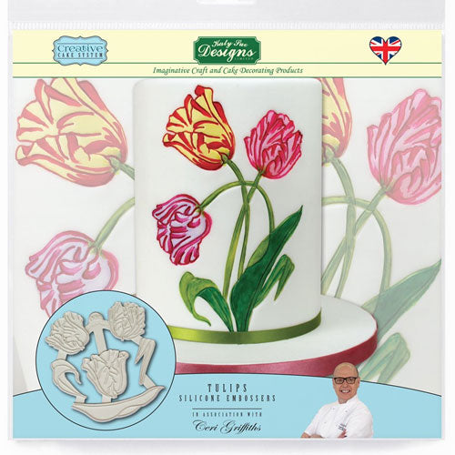Katy Sue Tulips Silicone Embossers