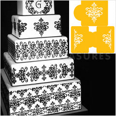 Lace Set Cake Stencil #2