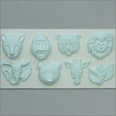 Alphabet Moulds Large Animal Heads Silicone Mould