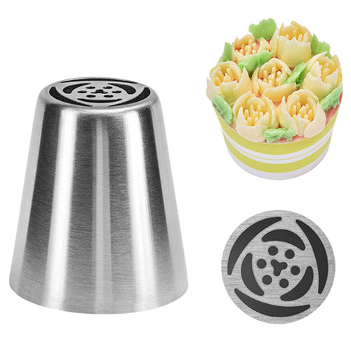 Large Russian Piping Tip L01 Six Petal Tulip